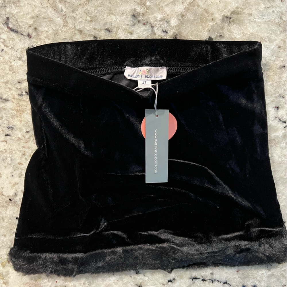 Bailey’s Blossom Black Velvet skirt